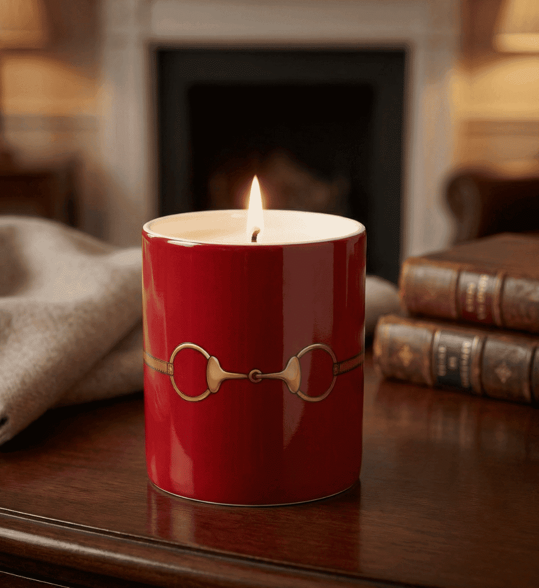 Fares Oud Wood Candle Red - 150g