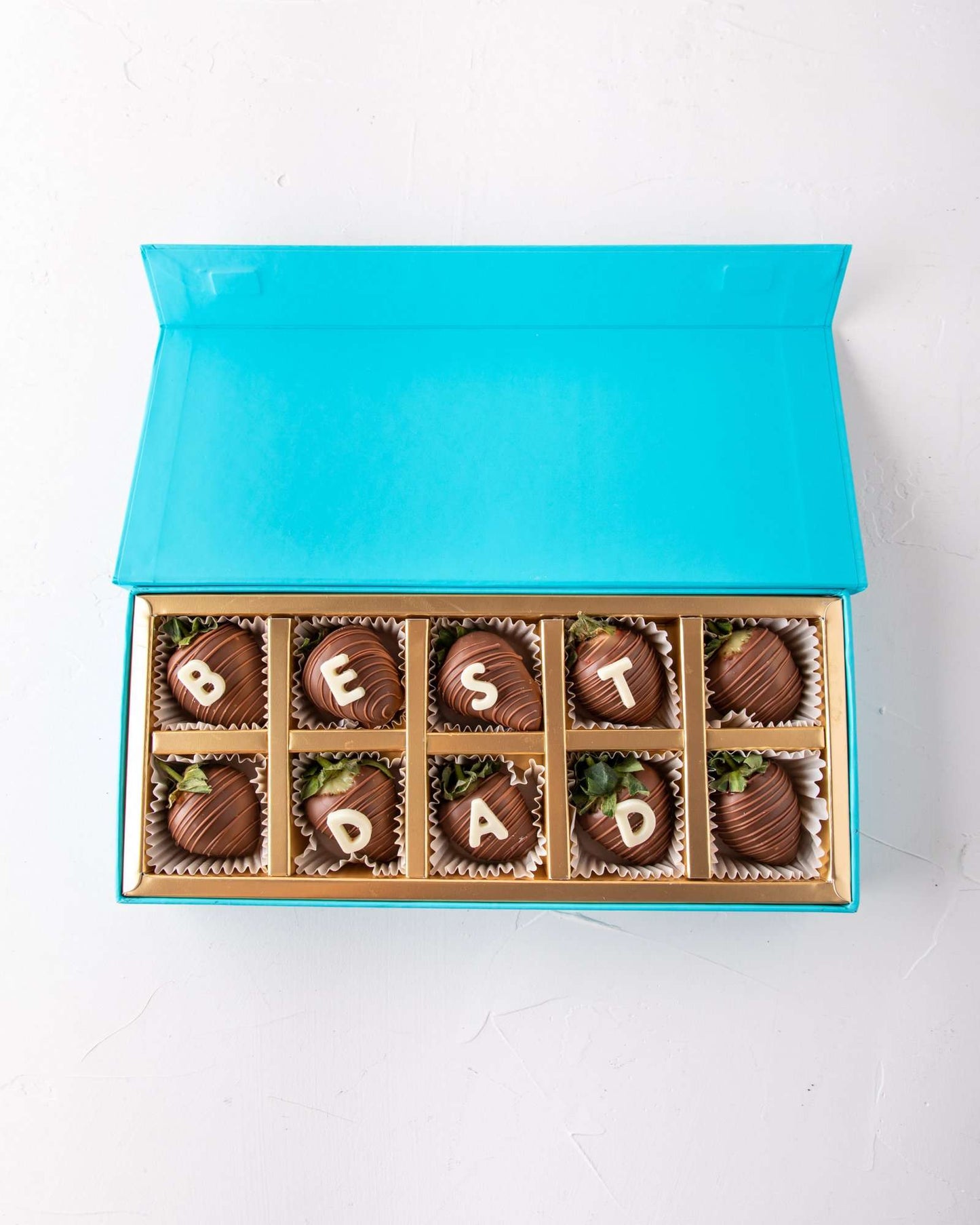 Best Dad Chocolate Strawberries Gift by NJD