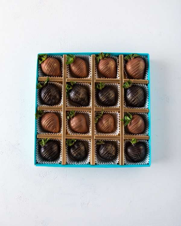 Dark and Milk Chocolate Strawberries by NJD