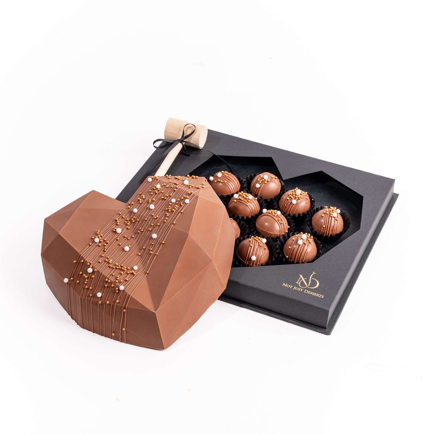 Diamond Heart Smash Chocolate Gift by NJD