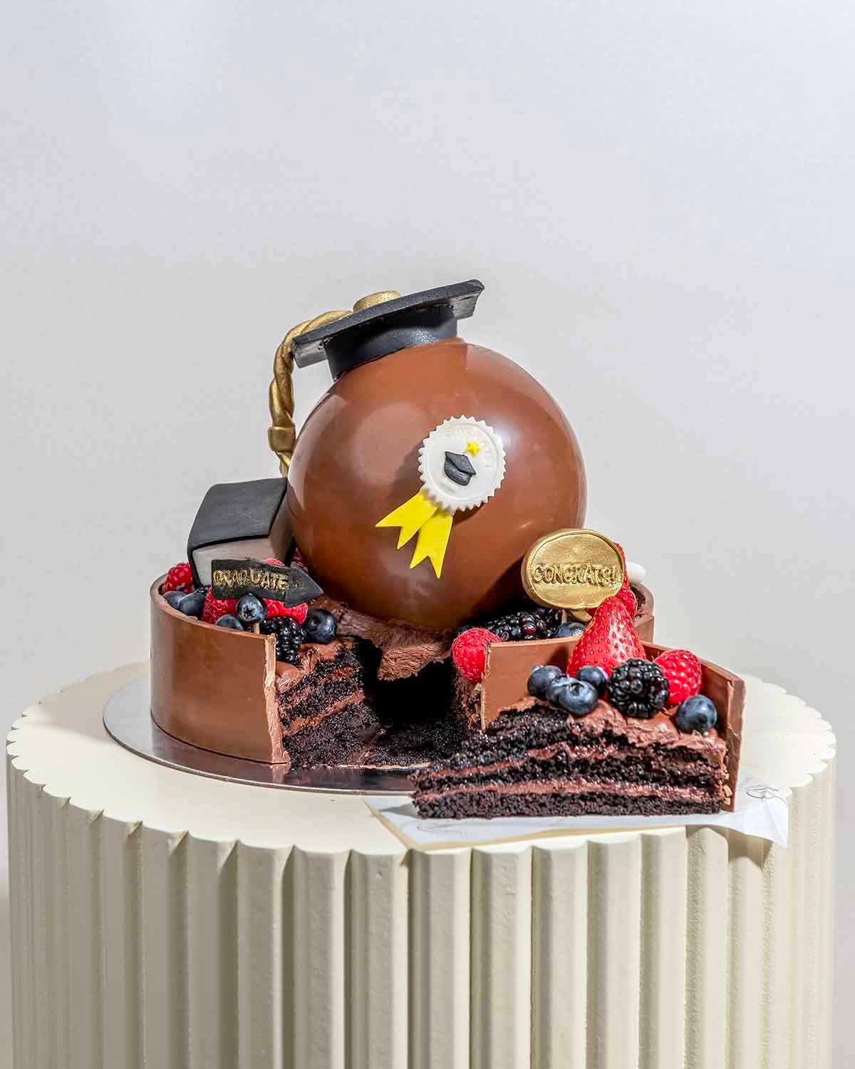Chocolate Cake with Fresh Fruits by NJD
