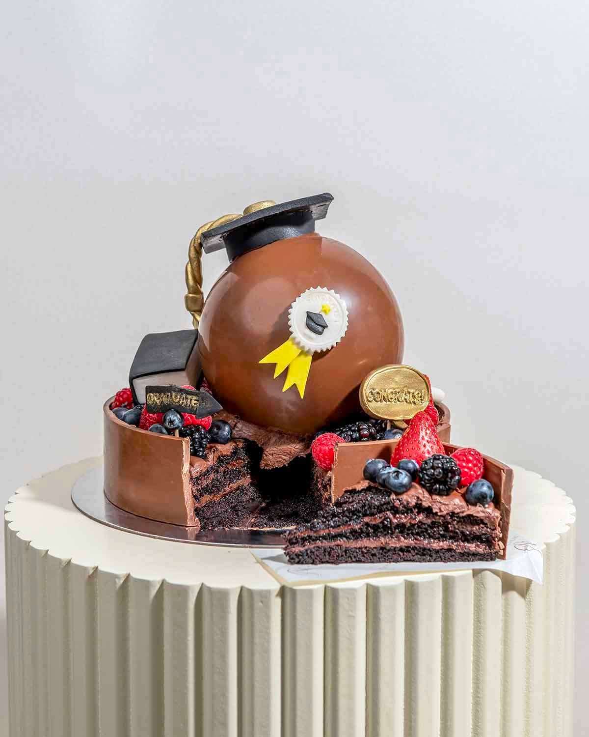 Chocolate Cake with Fresh Fruits by NJD