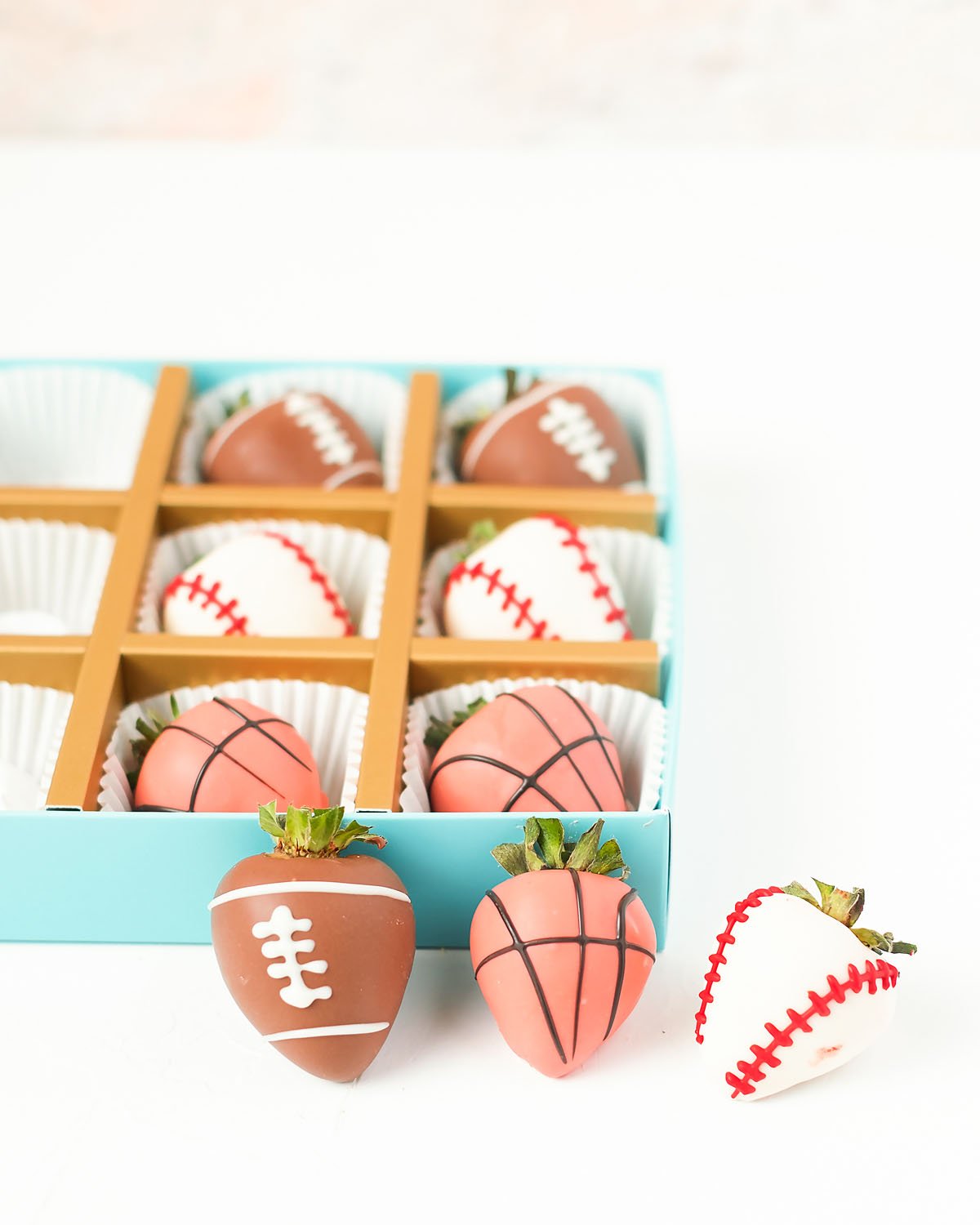 Sports Theme Chocolate Strawberries Gift by NJD