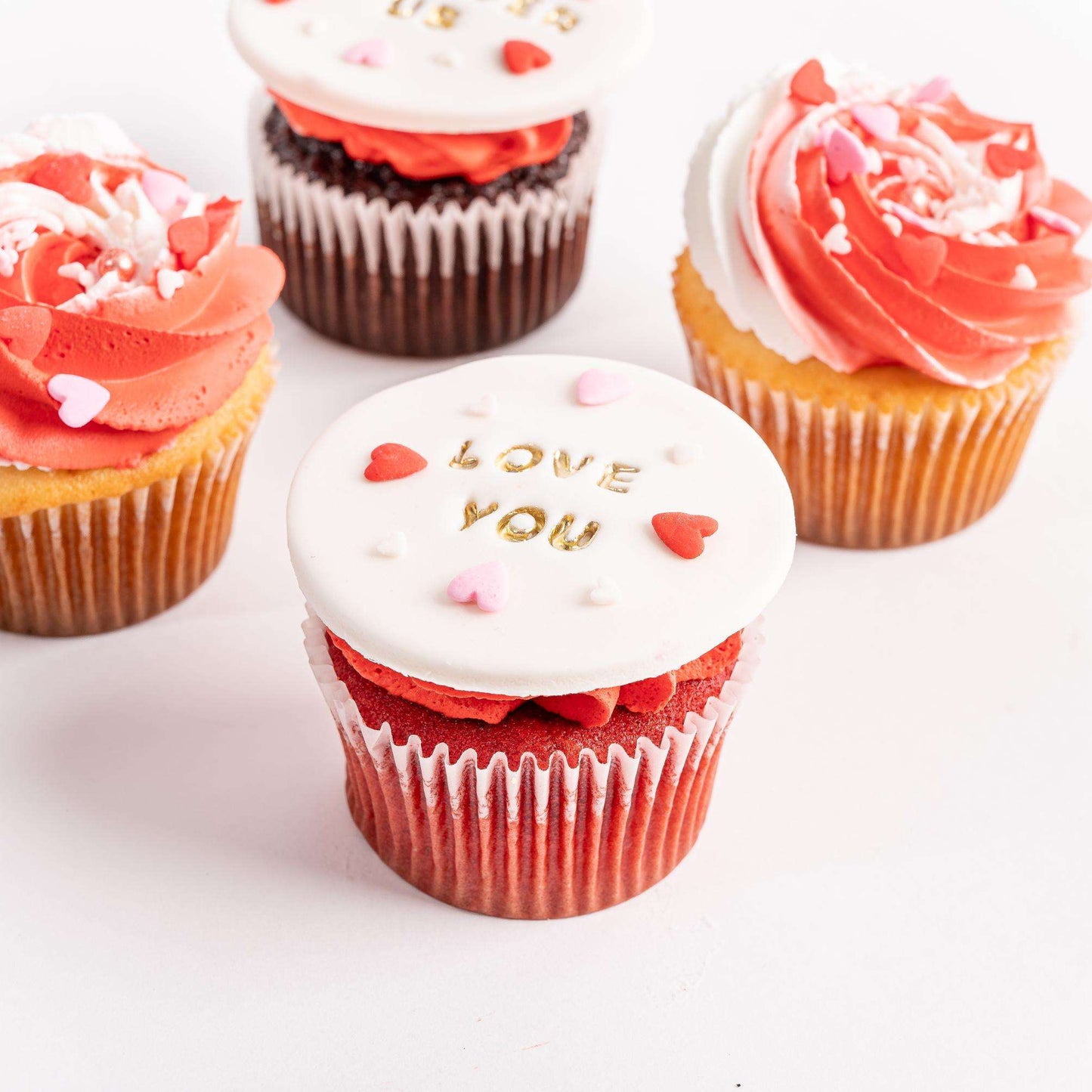 Love Celebration Cupcakes 4pc Gift