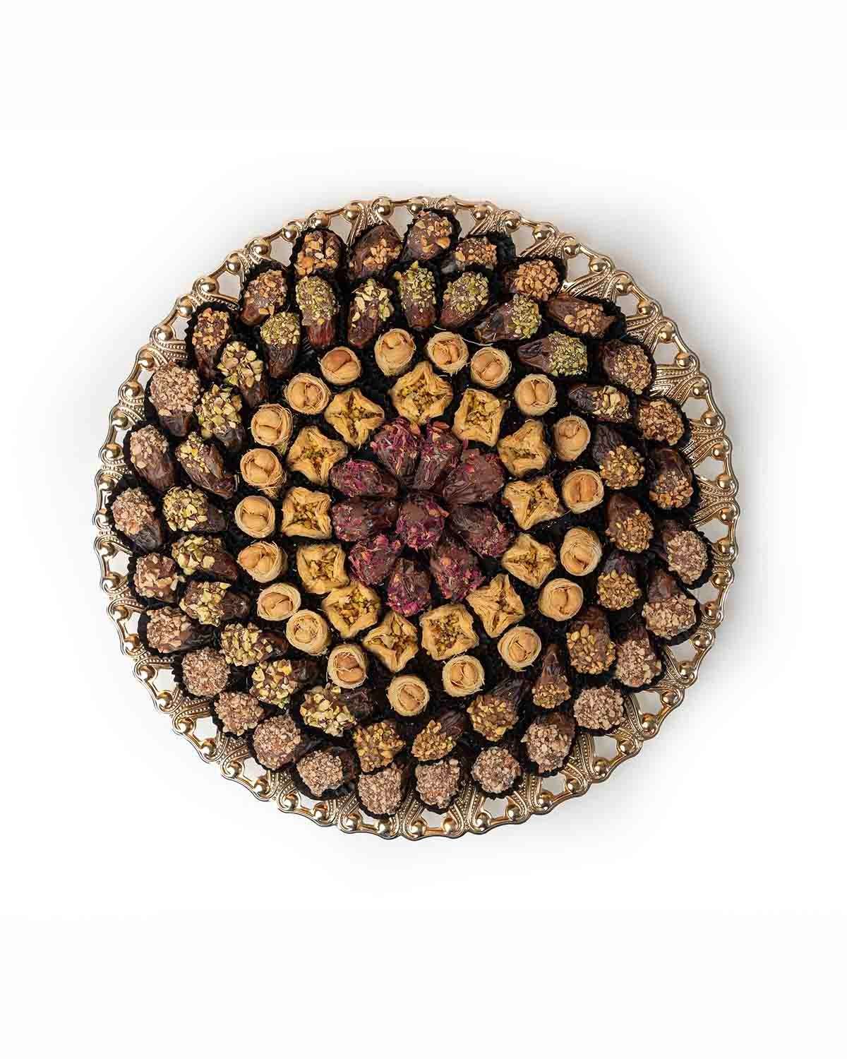 Luxury Dates and Baklawa Large Tray Arrangement