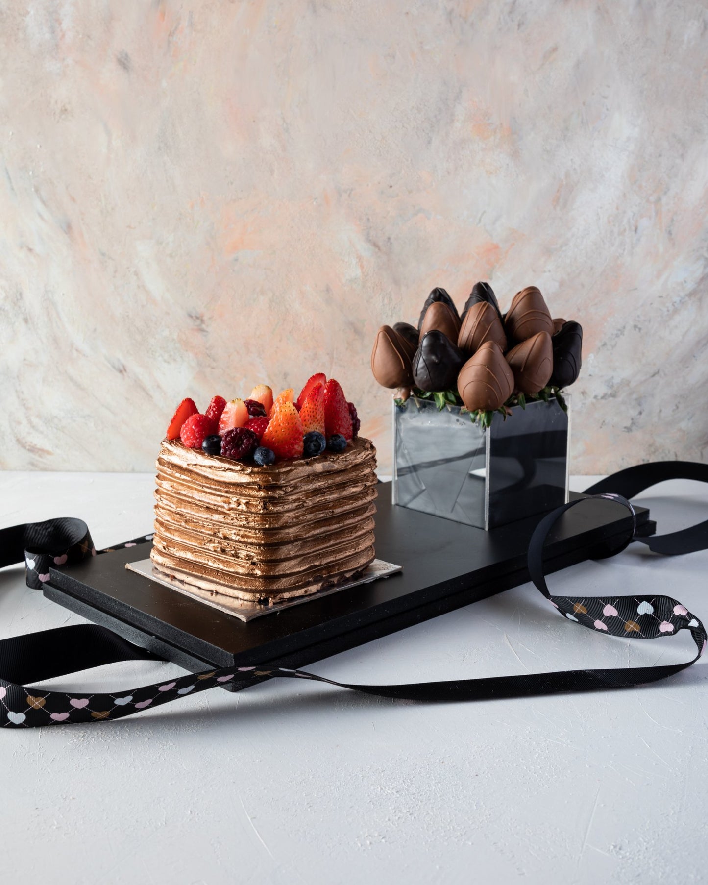 Cake and Berries Arrangement by NJD