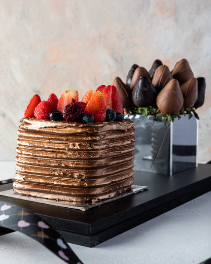 Cake and Berries Arrangement by NJD