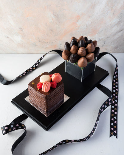 Cake and Berries Arrangement by NJD