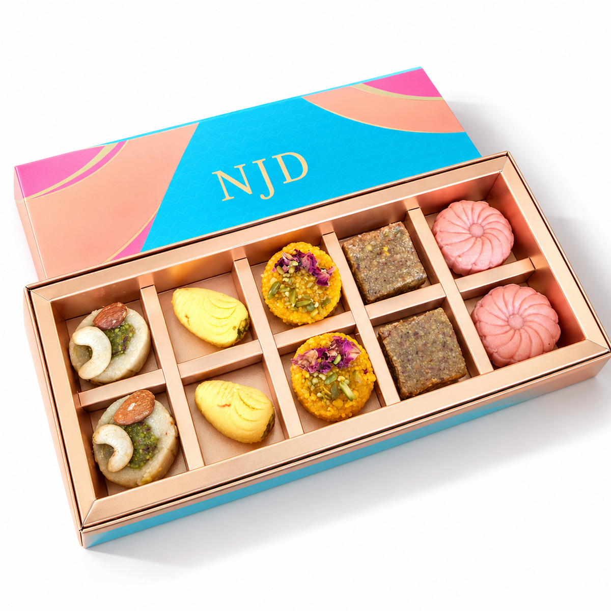 10 Assorted Indian Mithai for Diwali1
