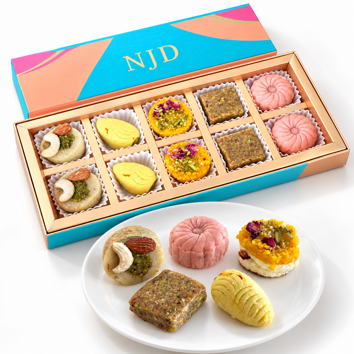 10 Assorted Indian Mithai for Diwali 2