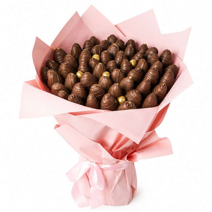 50 Milk Chocolate Strawberries Bouquet by NJD
