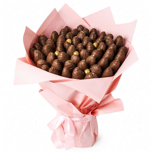 50 Milk Chocolate Strawberries Bouquet by NJD