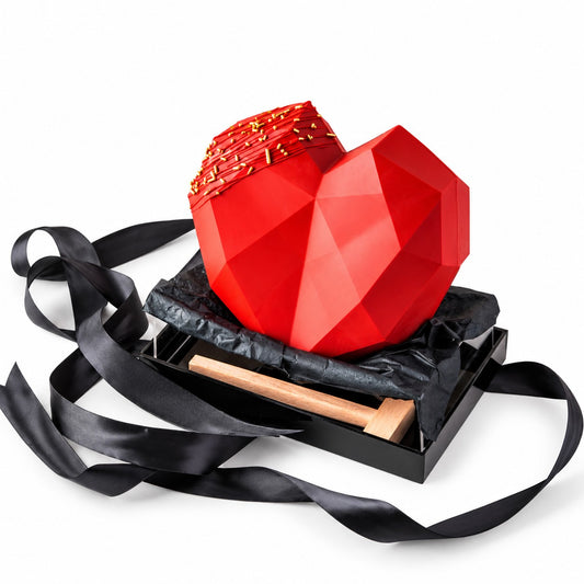 Artisan Geometric Heart Smash Chocolate Gift by NJD