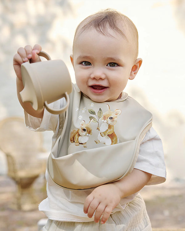 Bunny Darling Baby Feeding & Cozy Set - White