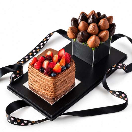 Cake and Berries Arrangement by NJD