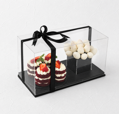 Mini Cakes and Berries Arrangement by NJD
