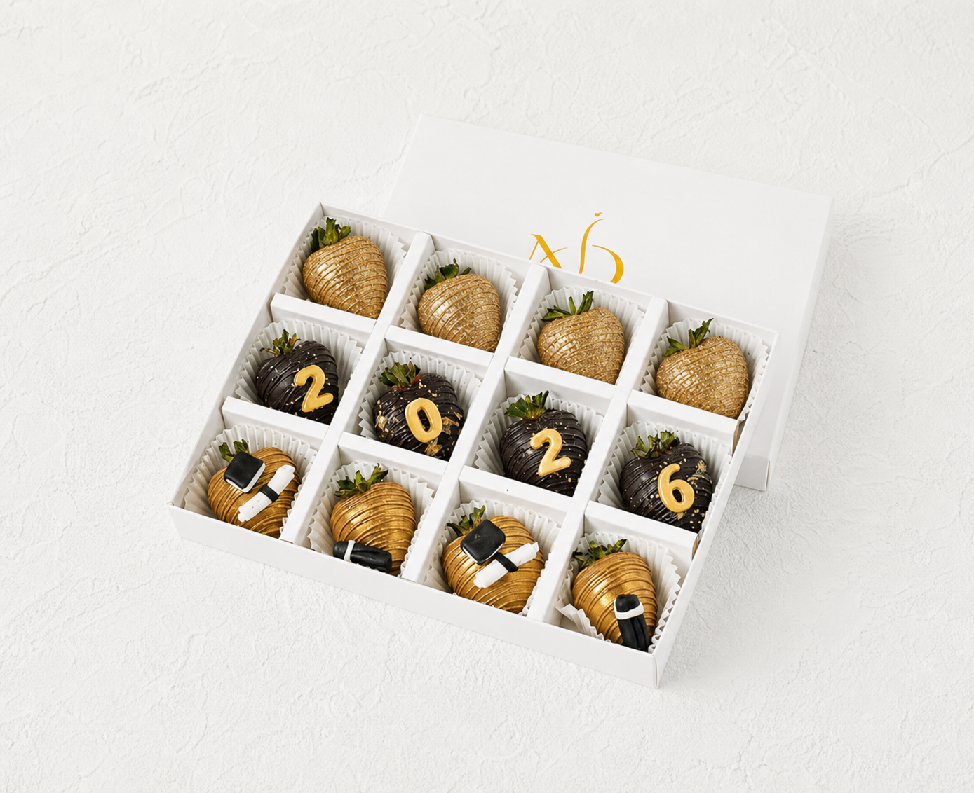 Grad 2026 Chocolate Covered Strawberries by NJD