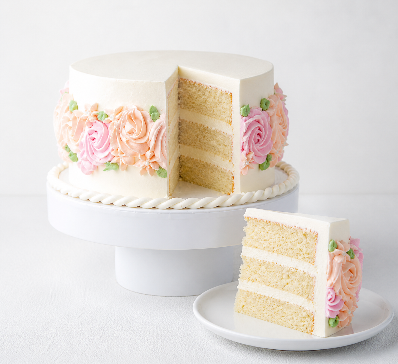 Floral Pastel Elegant Cake 1kg by NJD