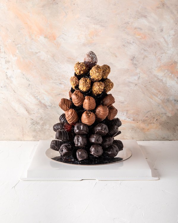 Gourmet Dates Tower Gift Arrangement