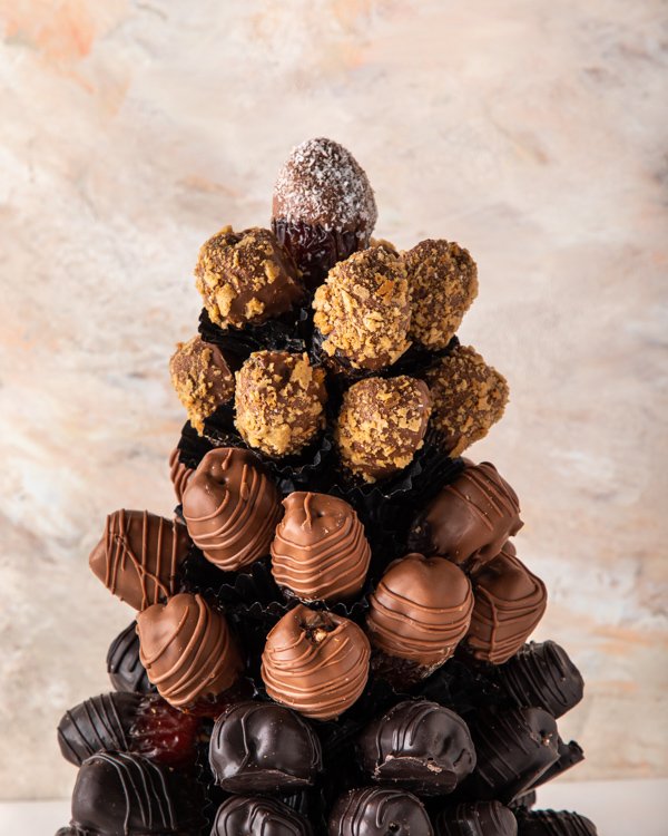 Gourmet Dates Tower Gift Arrangement