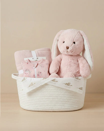 Dreamy Cuddle Pink Collection with Rope Basket