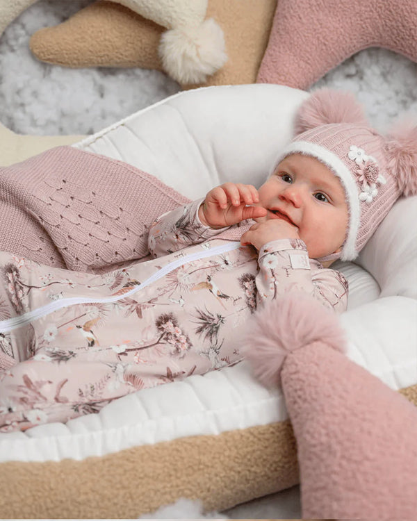 Dreamy Cuddle Pink Collection with Rope Basket