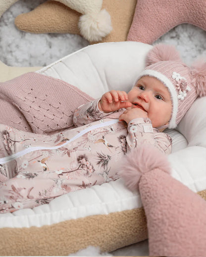 Dreamy Cuddle Pink Collection with Rope Basket