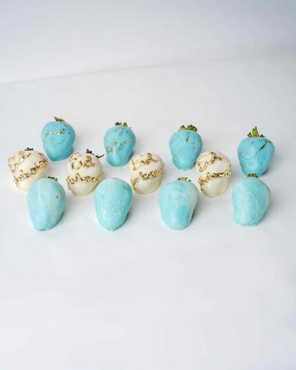 Blue and White 12 EID Strawberries