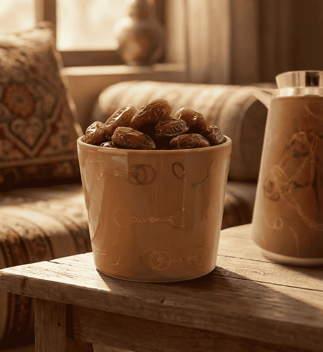 Fares Pot Shaped Candle - Havane Brown