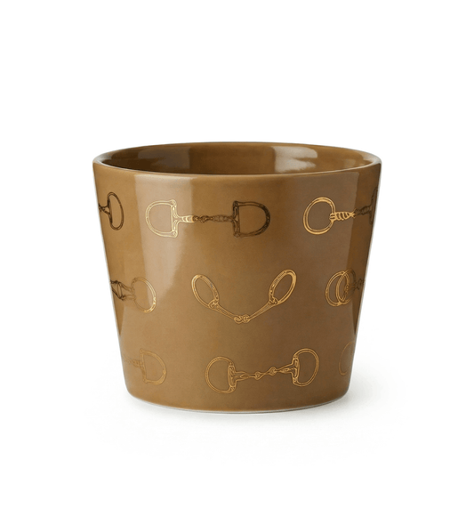 Fares Pot Shaped Candle - Havane Brown