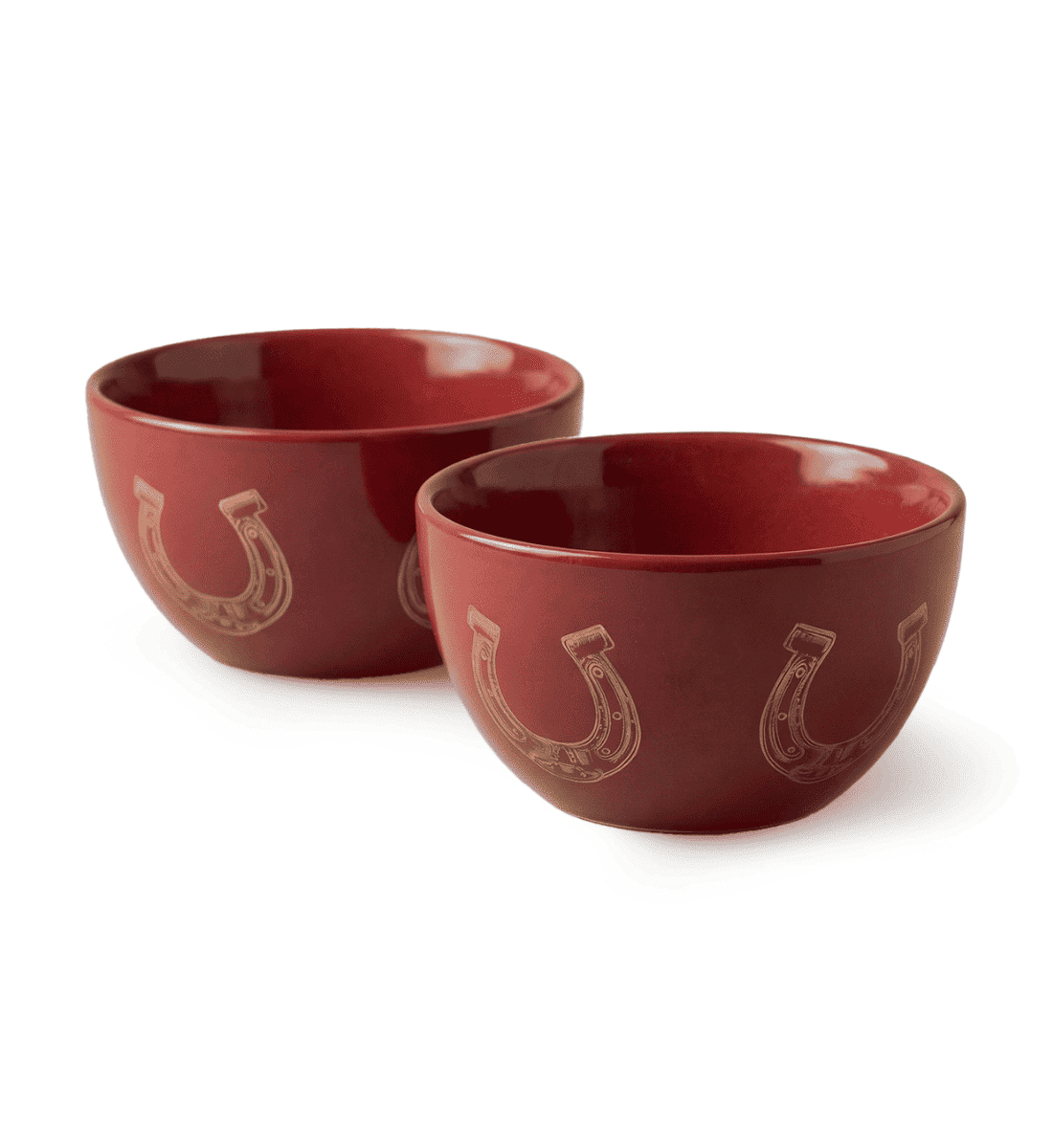 Fares Set of 2 Condiment Bowls - Red