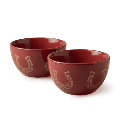 Fares Set of 2 Condiment Bowls - Red