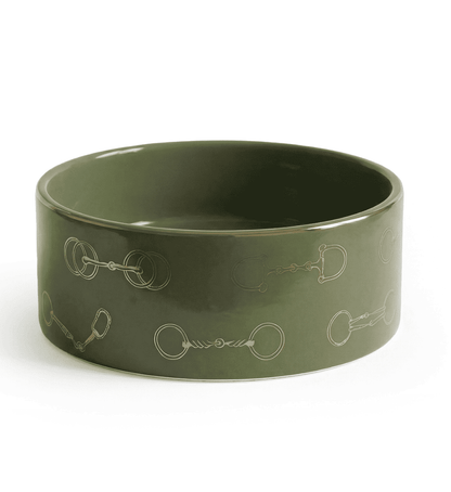 Fares Cylinder Bowl - Olive Green