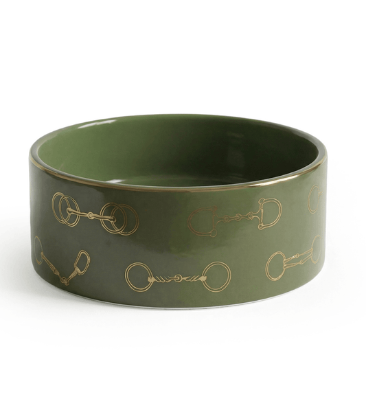 Fares Cylinder Bowl - Olive Green
