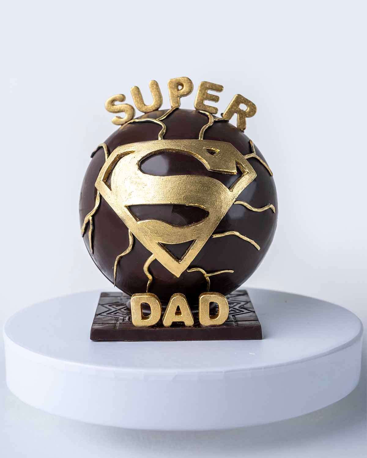 Super Dad Dark Chocolate Smash Cake by NJD