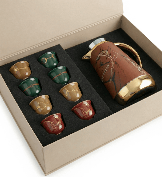 Fares Arabic Coffee Cups & Dallah Gift Set
