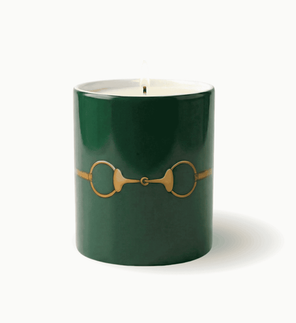 Fares Oud Wood Candle Olive Green - 150g