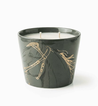 Fares Oud Wood Candle Olive Green - 500g