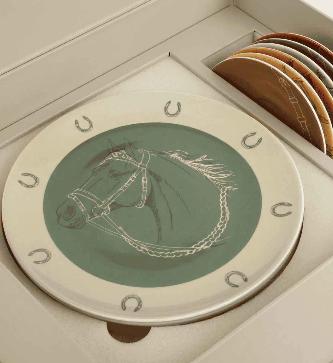 Fares Cake Stand & 6 Dessert Plates - Gift Set