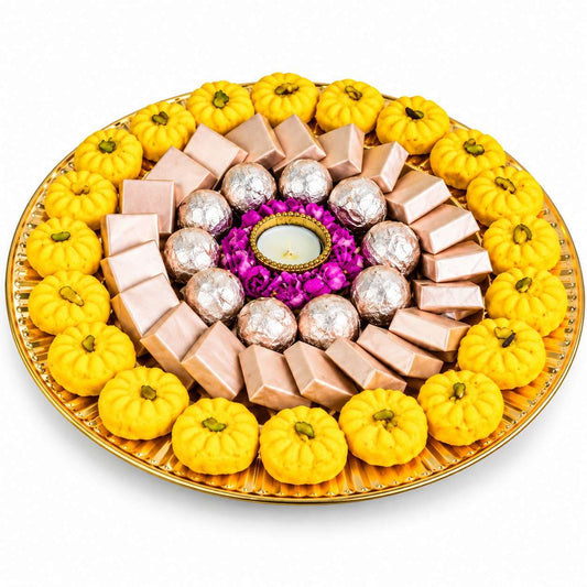 Gift Tray with Diya