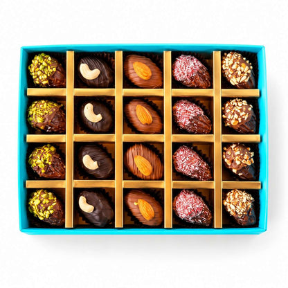 علبة هدايا تمر فاخر 20 قطعة