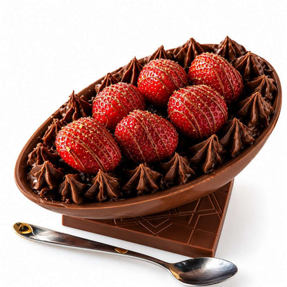 بيضة عيد الفصح الفاخرة مع التوت