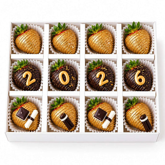 Grad 2026 Chocolate Covered Strawberries by NJD