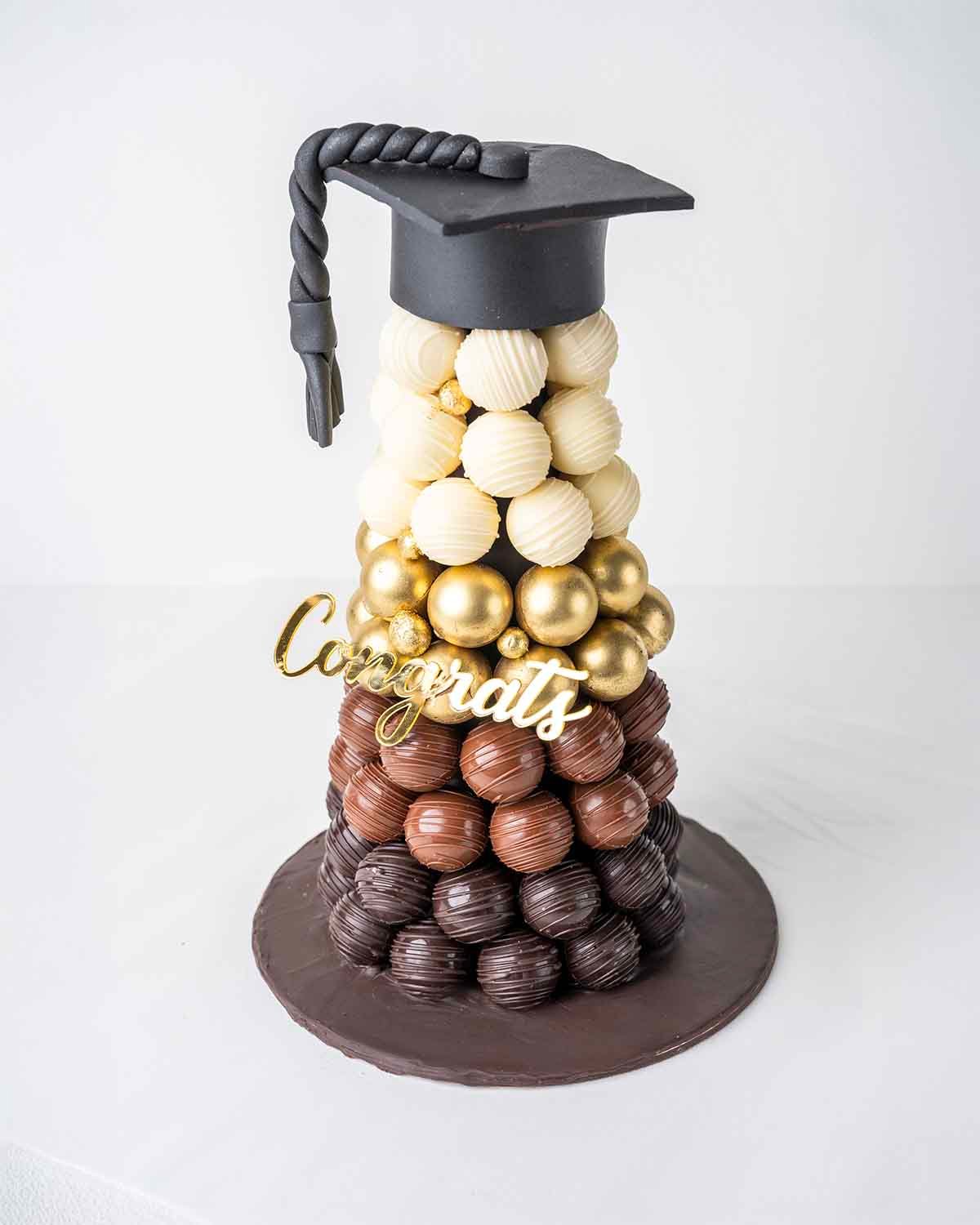 Chocolate Truffles Tower Graduation Theme