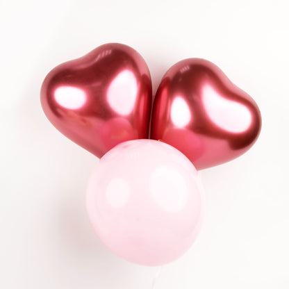 Love Bloom Cupcake Set with Flowers and Balloons