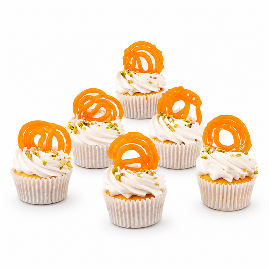 Diwali Jalebi Cupcakes