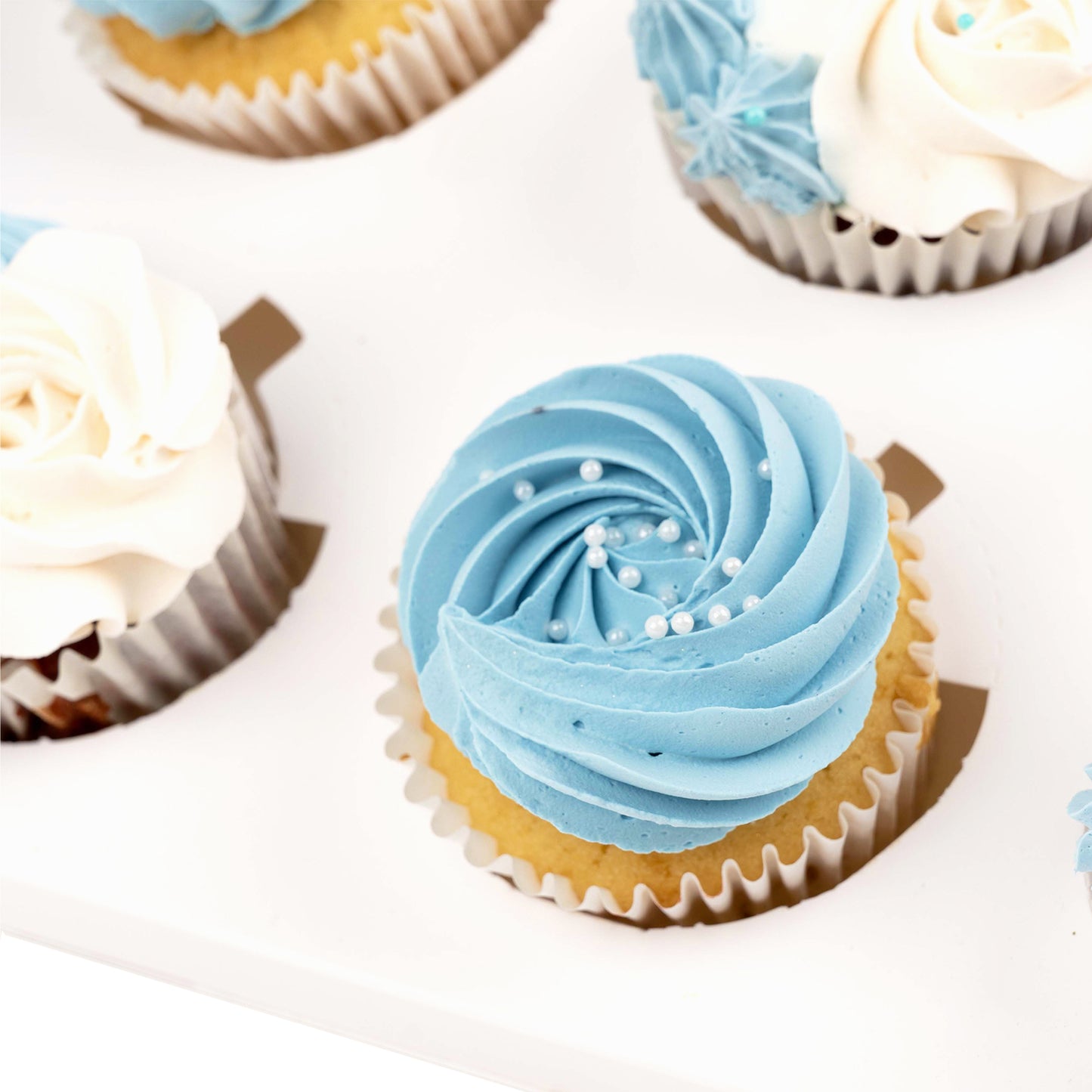 Blue Bliss Cupcake Bouquet