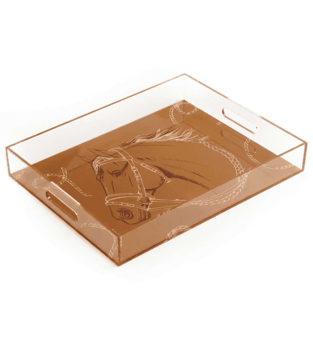 Fares Medium Serving Tray - Olive Green