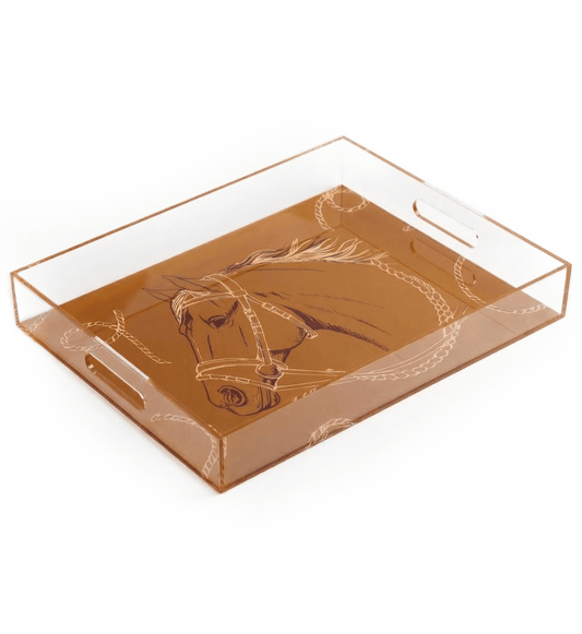 Fares Medium Serving Tray - Olive Green