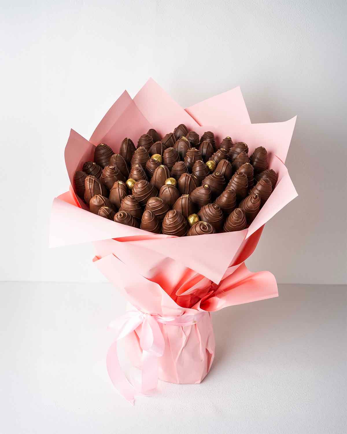 50 Milk Chocolate Strawberries Bouquet by NJD